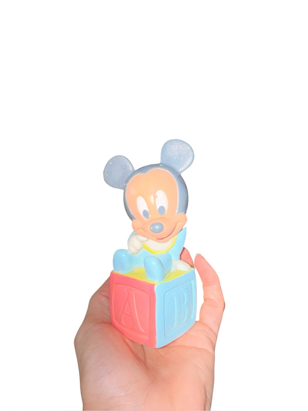 Vintage rubber baby Mickey Mouse toy
